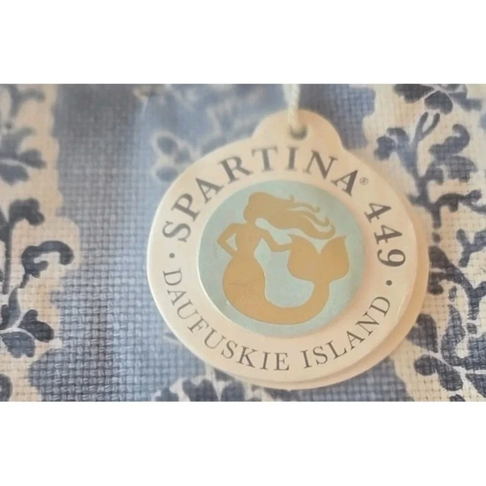 Spartina 449 Market Tote Peeples Song NWT Beachy Boho‎ Blue Floral